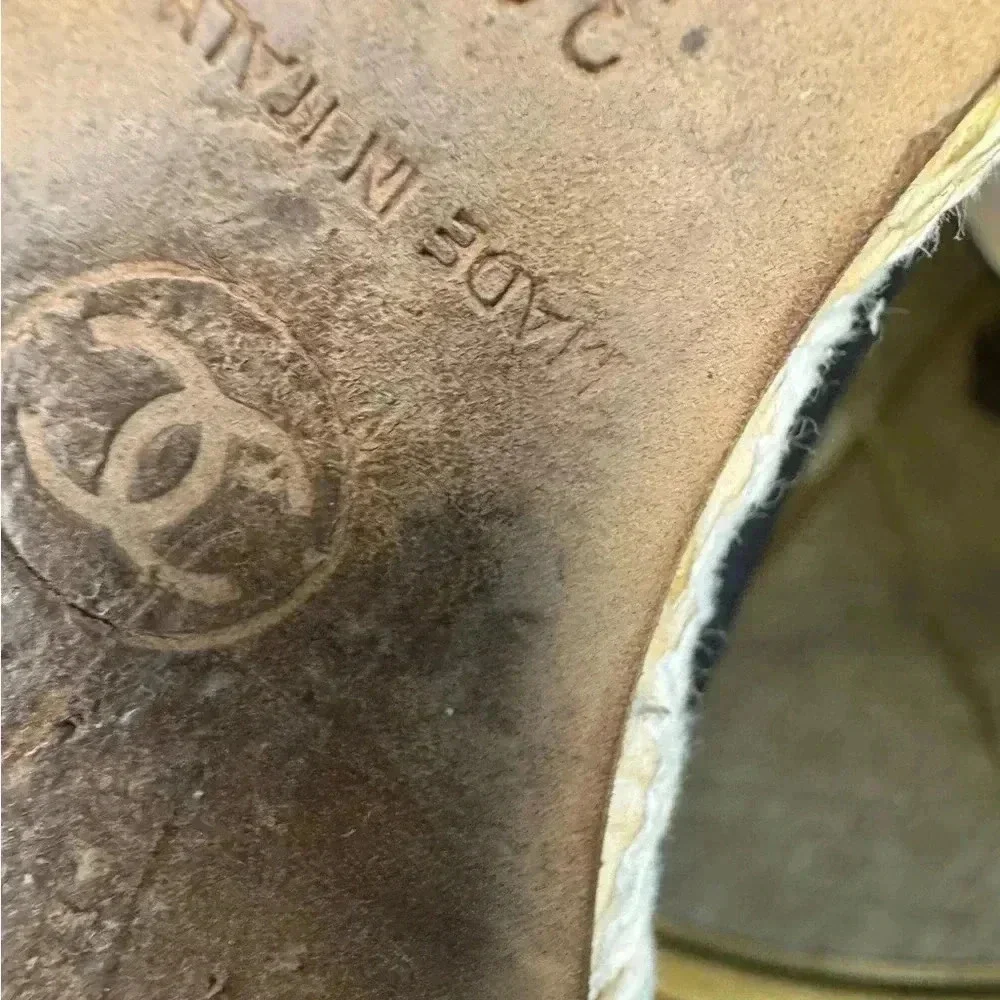 Chanel Pump Suede Upper Espadrilles.